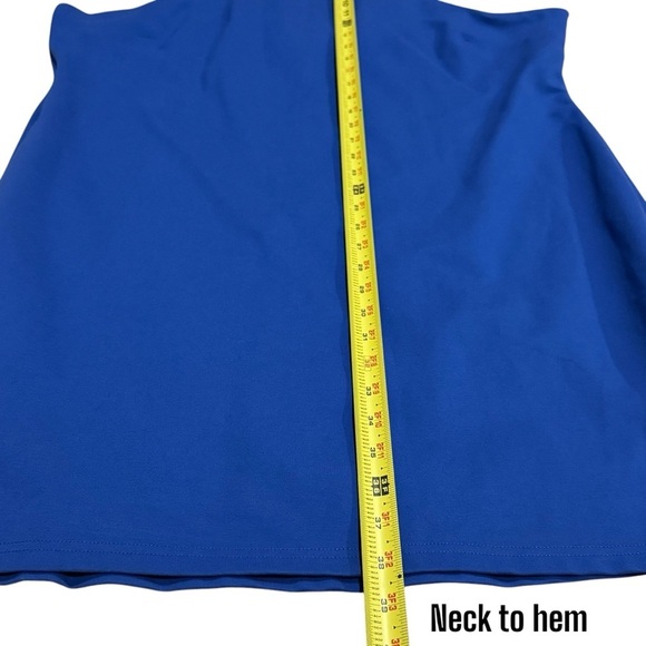 Remi x Revolve Carli Mini Halter Dress in Baltic Blue Women's Size 3X - Picture 11 of 11